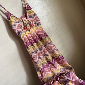 Colorful Zigzag Pattern Dress